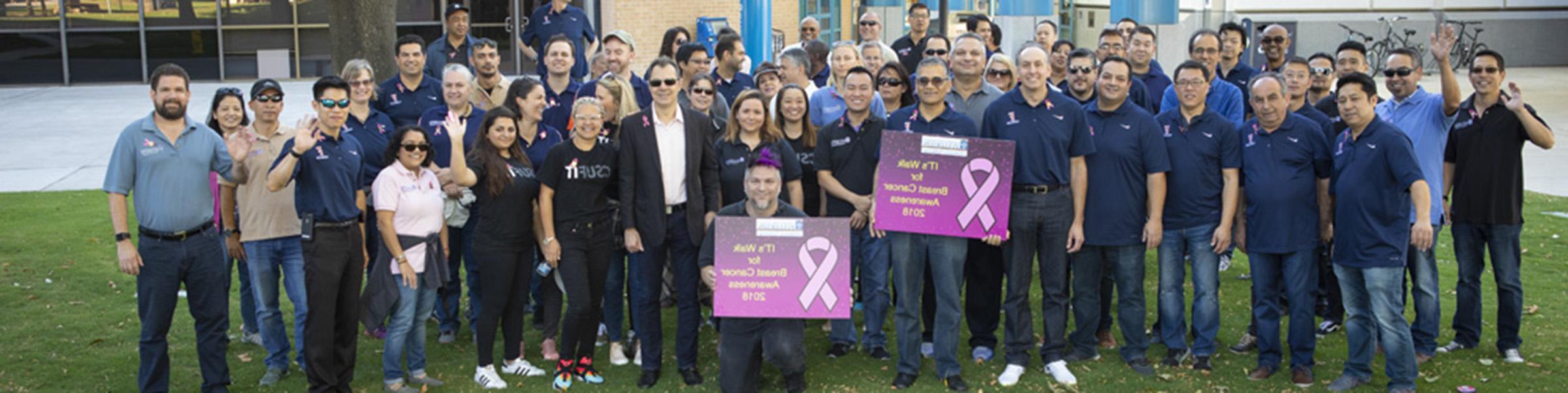 IT Staff at Walk for Breast Cancer Awareness